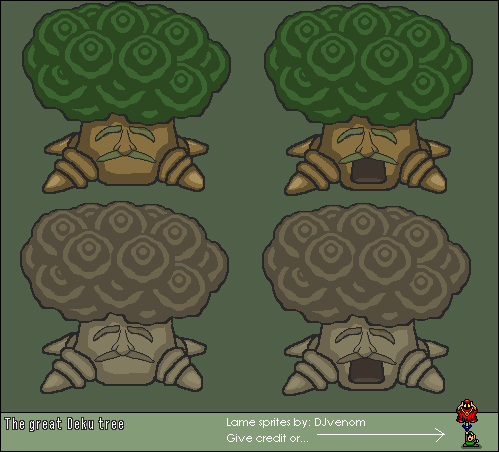 The Legend of Zelda Customs - Deku Tree (A Link to the Past-Style)