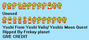Yoshi Vails / Yoshi's Moon Quest (Hack) - Yoshi