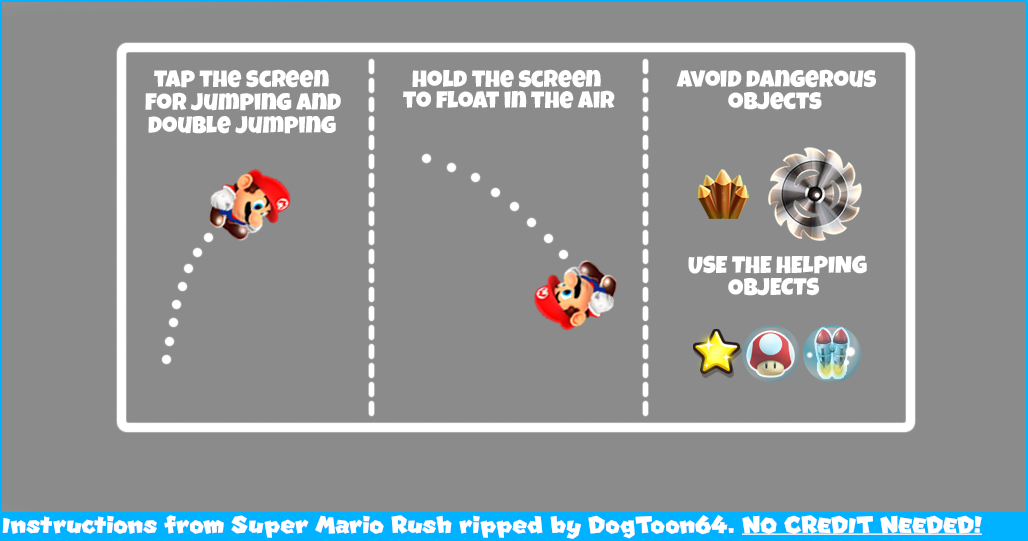 Super Mario Rush - Instructions
