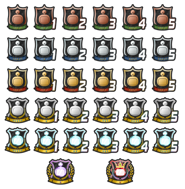 Super Bomberman R Online - Rank Icons (Small)
