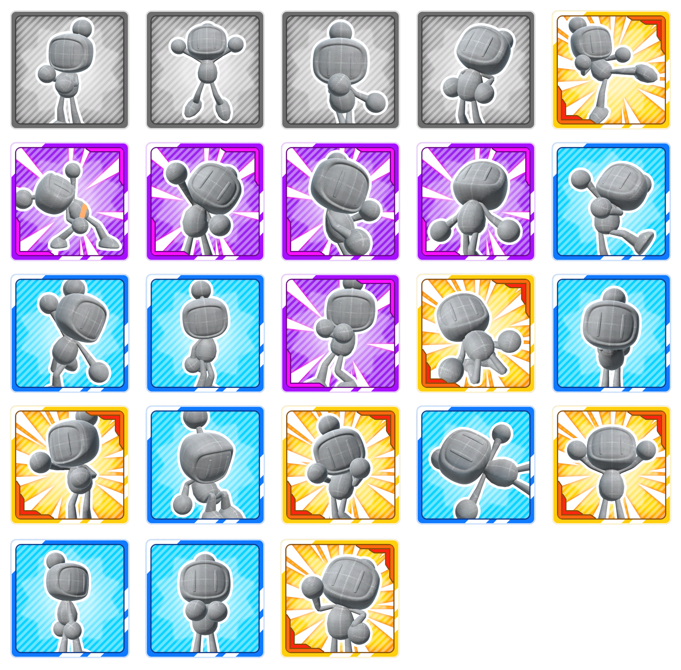 Super Bomberman R Online - Victory Pose Icons (Large)