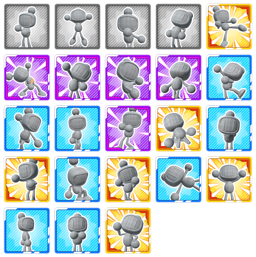 Super Bomberman R Online - Victory Pose Icons (Small)