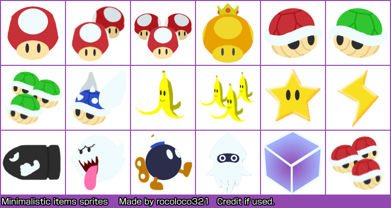 Mario Customs - Items (Minimalistic)