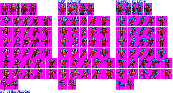 Teenage Mutant Ninja Turtles Customs - The Shredder/Oroku Saki (NES, Mega Man 8-bit Deathmatch-Style)