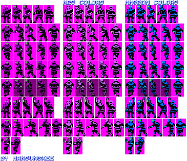 Foot Clan Ninja (NES, Mega Man 8-bit Deathmatch-Style)