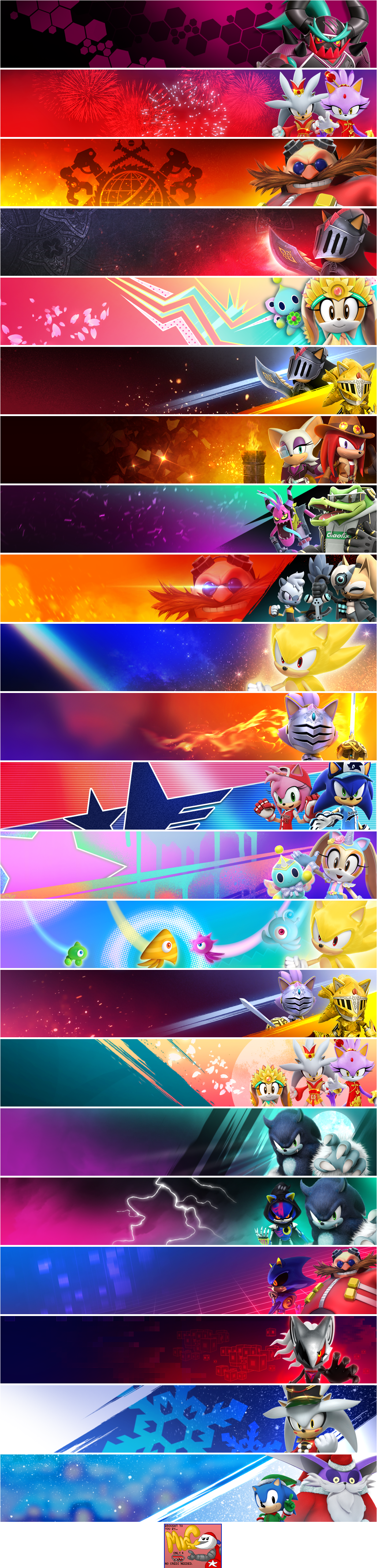 Sonic Forces: Speed Battle - Event Banners (2021)