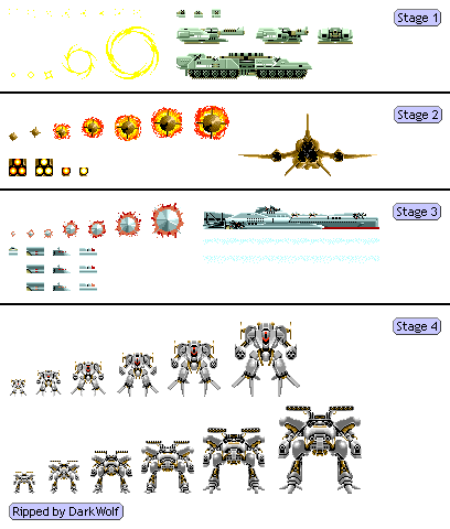 Super Thunder Blade - Sub-Commanders
