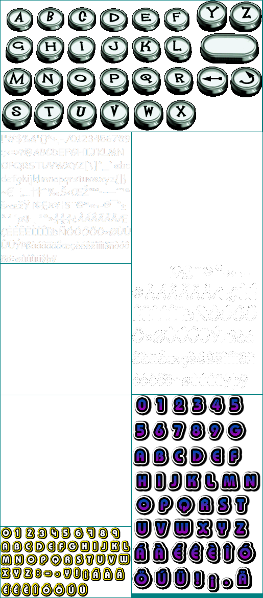 Super Fruit Fall Deluxe Edition - Fonts