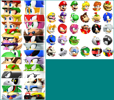 Mario & Sonic at the Olympic Winter Games - Results Icons