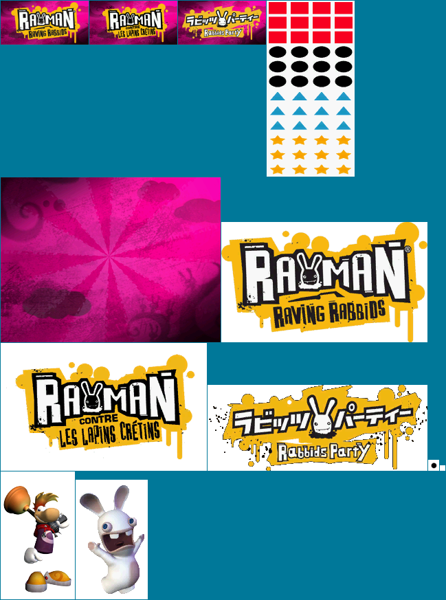 Rayman Raving Rabbids - Wii Menu Icon and Banner