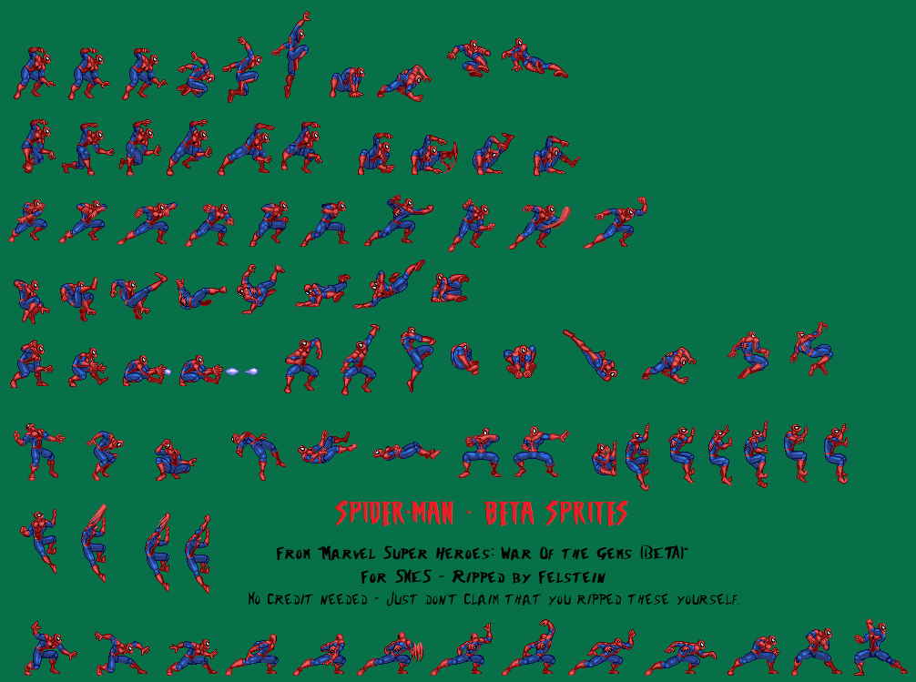 Marvel Super Heroes: War of the Gems (Prototype) - Spider-Man