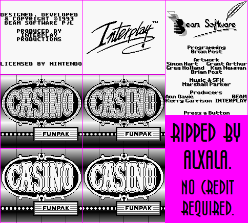 Casino Funpak - Introduction, Credits and Title Screen