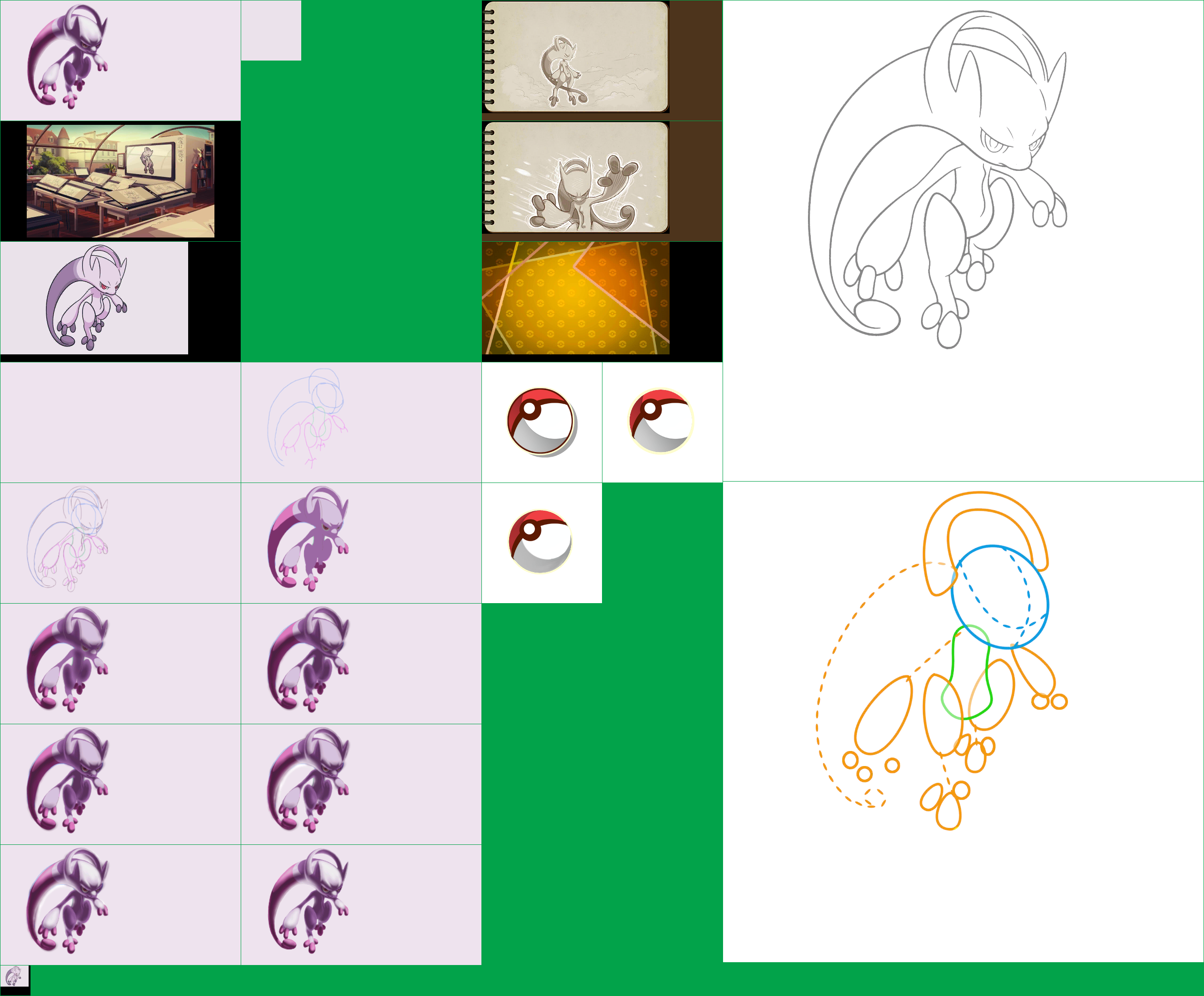 Pokémon Art Academy - Mega Mewtwo Y