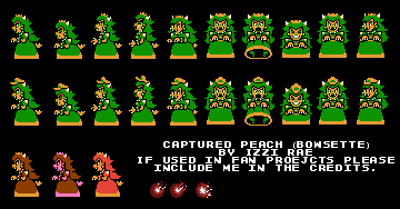 Mario Customs - Captured Peach / Koopeach (SMB3 NES-Style)