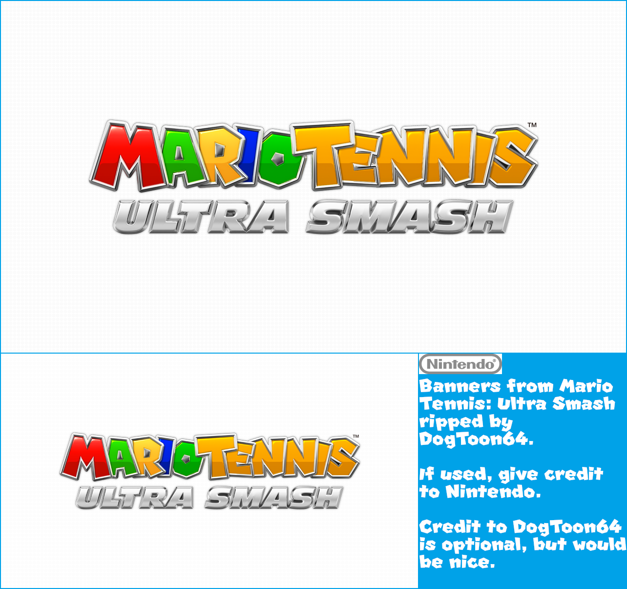 Mario Tennis: Ultra Smash - Banners