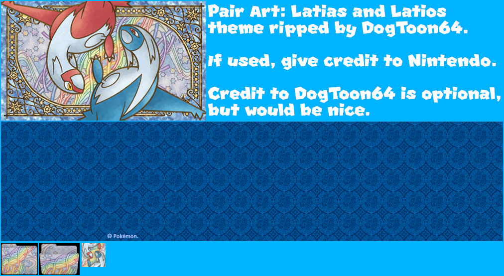 Nintendo 3DS Themes - Pair Art: Latias and Latios