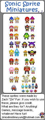 Mini Sonic Characters