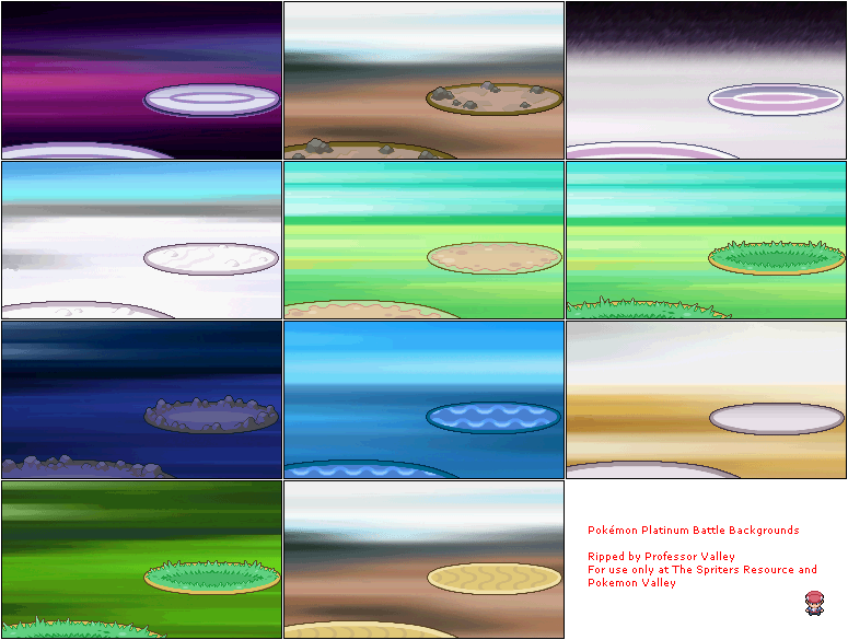 Pokémon Platinum - Battle Backgrounds
