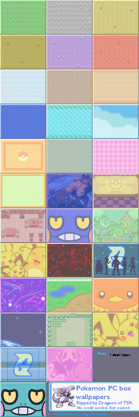 Pokémon Platinum - Box Backgrounds