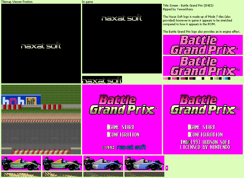 Battle Grand Prix - Title Screen