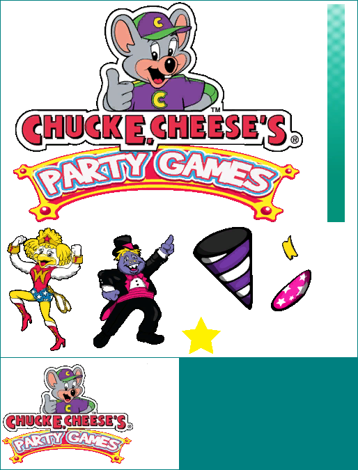 Chuck E. Cheese's Party Games - Wii Menu Icon & Banner