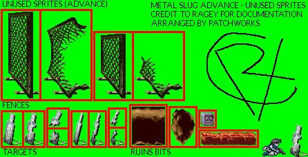 Metal Slug Advance - Unused Sprites