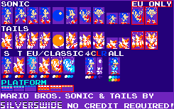 Sonic & Tails (Mario Bros. NES-Style)