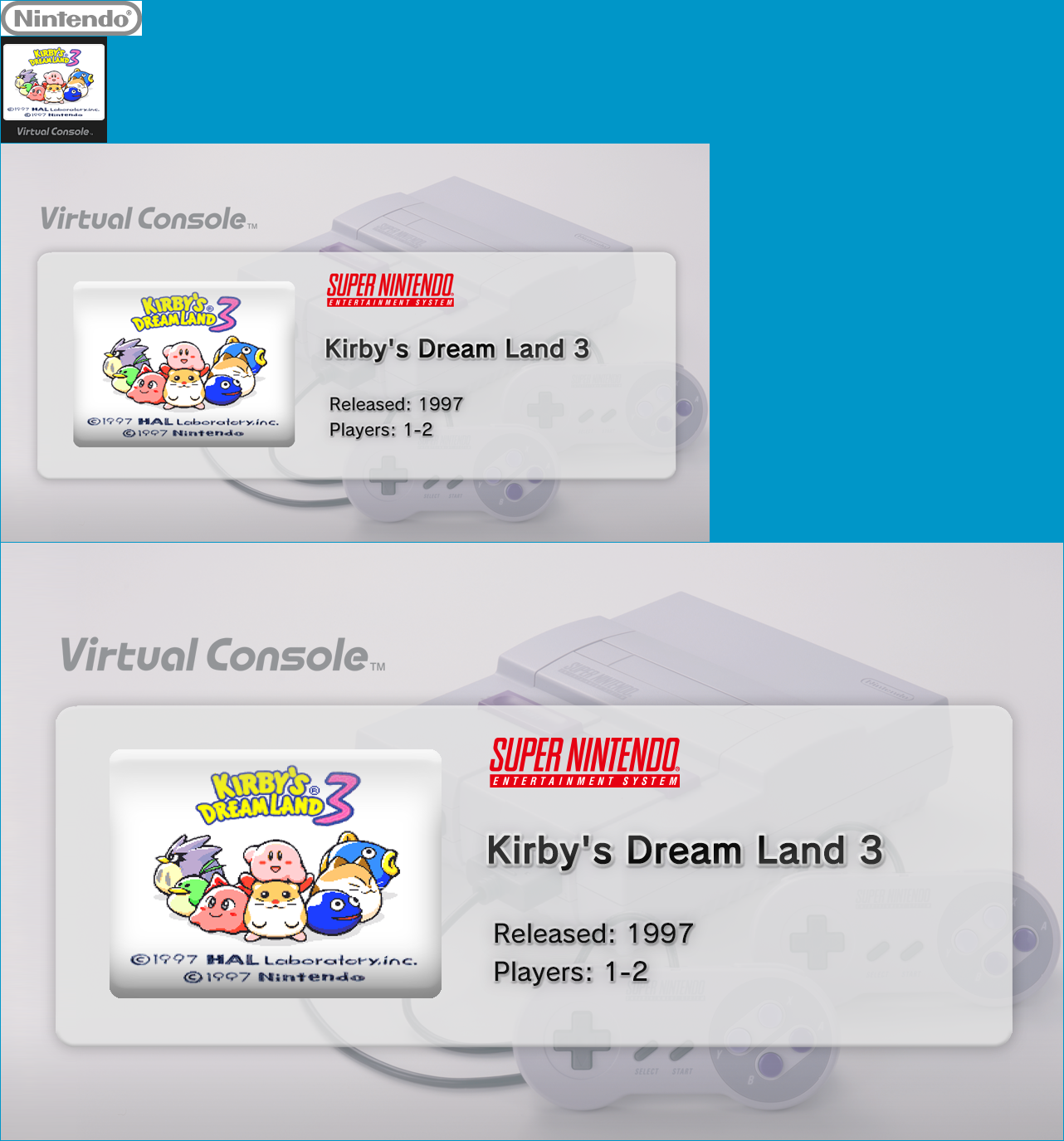 Virtual Console - Kirby's Dream Land 3