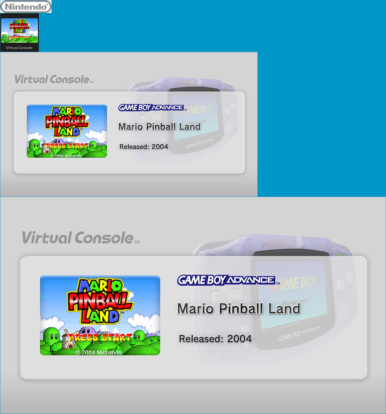 Virtual Console - Mario Pinball Land