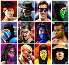 Mortal Kombat 2 - Character Select Icons