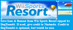 Wii Sports Resort - Save Icon and Banner