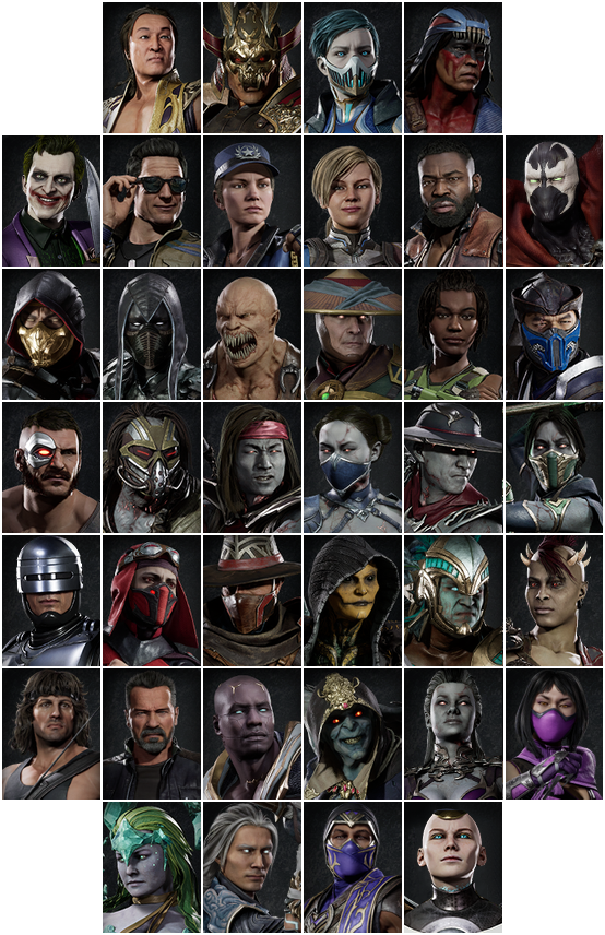 Mortal Kombat 11 - Character Select Icons