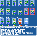 Luigi (Mario Bros. NES-Style)
