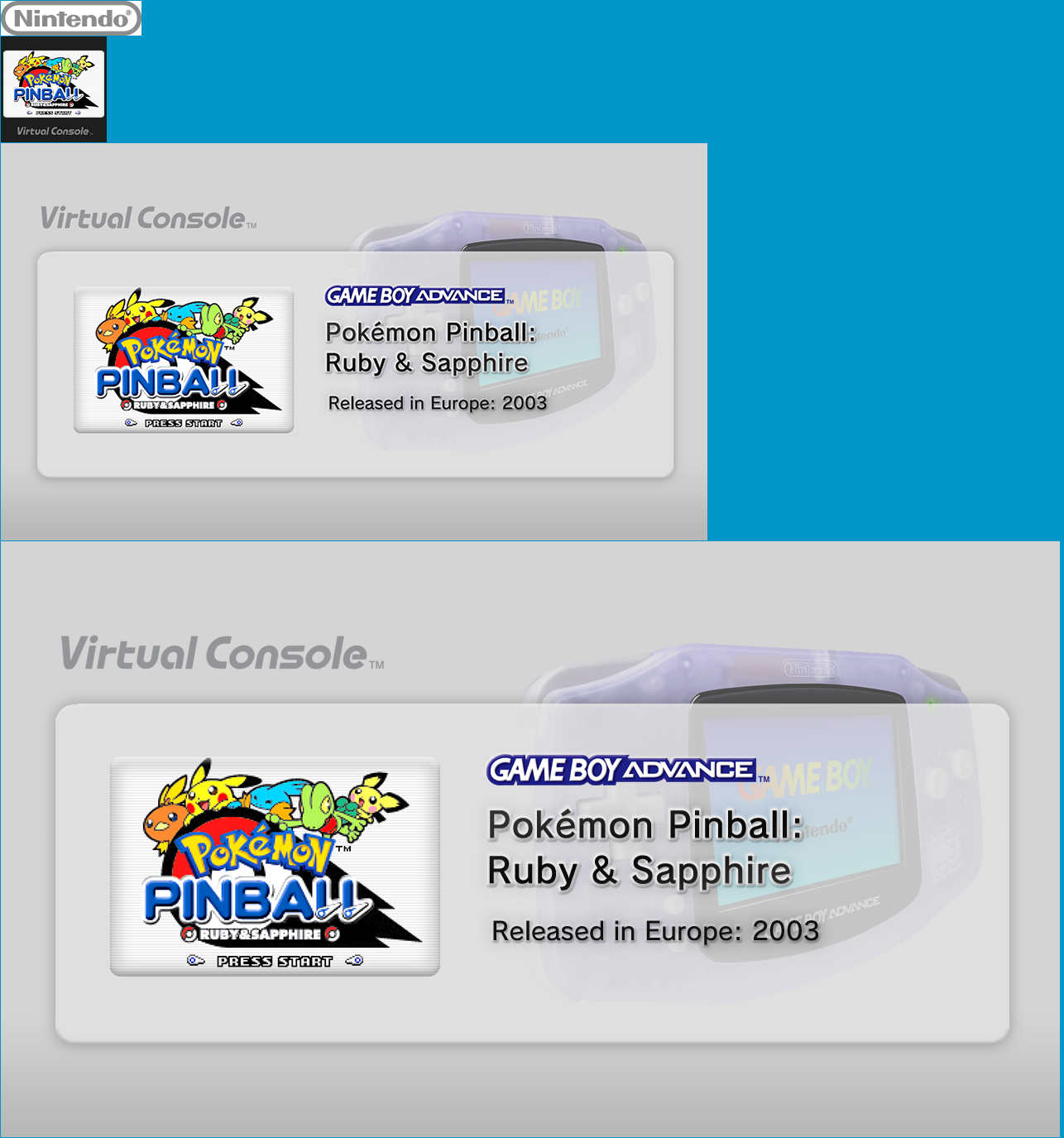 Virtual Console - Pokémon Pinball: Ruby & Sapphire