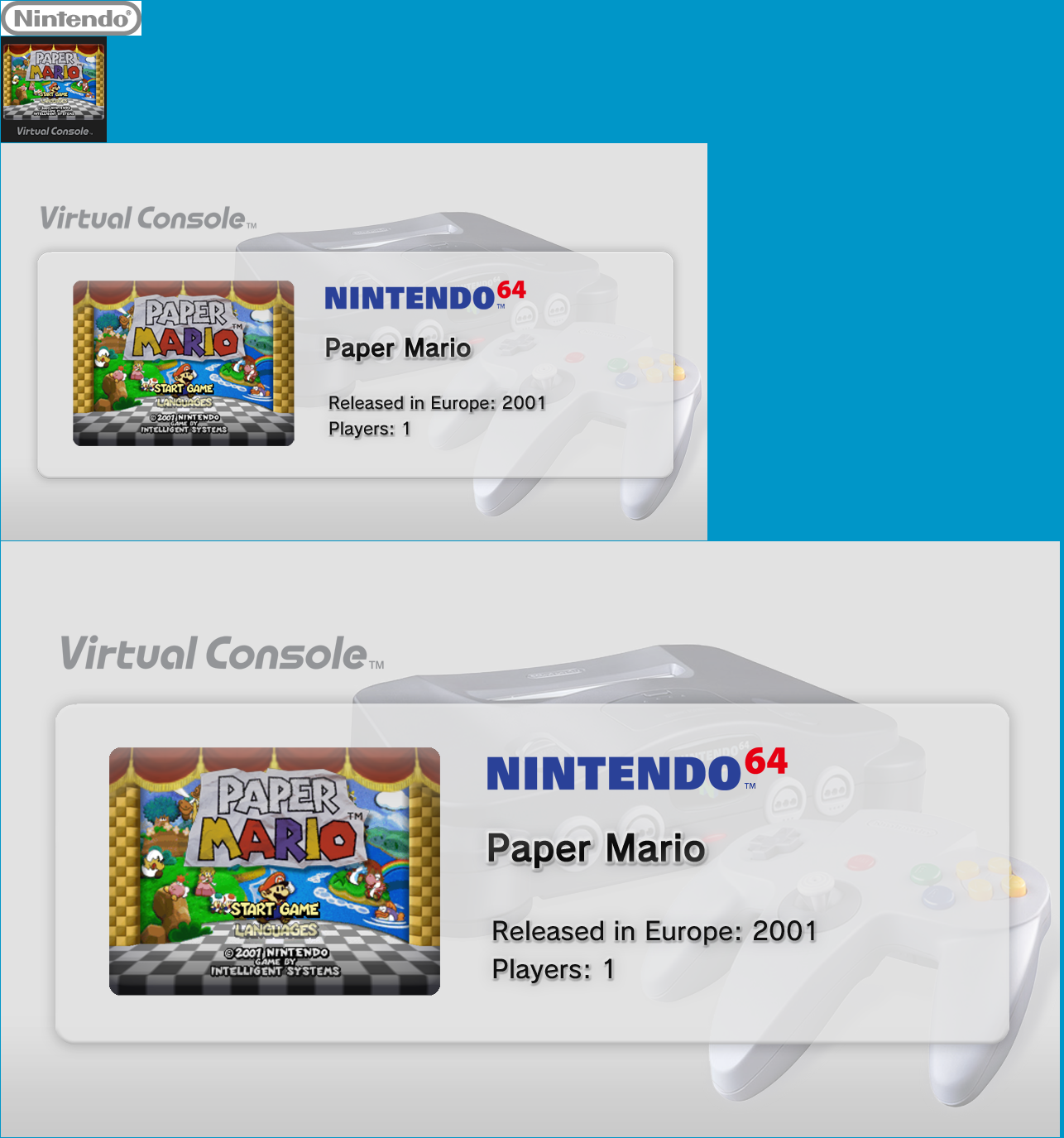 Virtual Console - Paper Mario