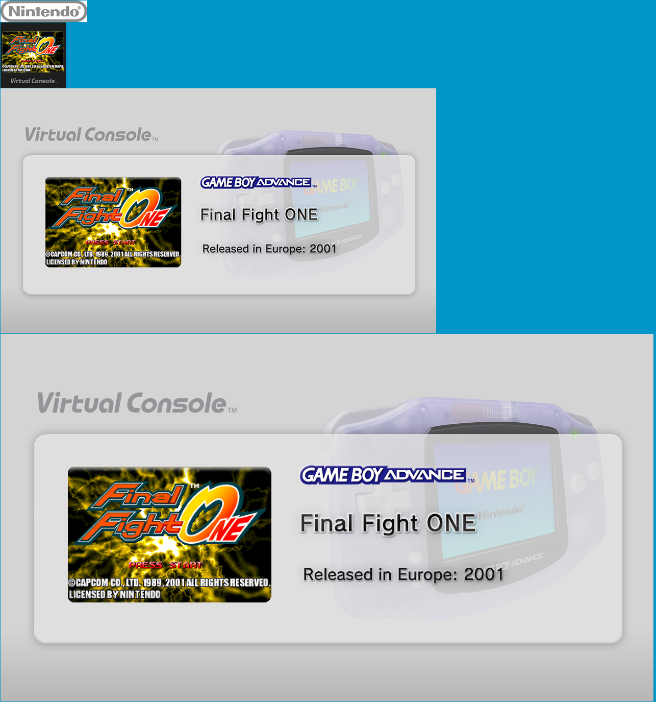 Virtual Console - Final Fight ONE