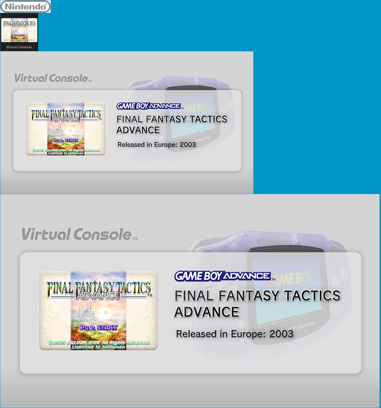Virtual Console - FINAL FANTASY TACTICS ADVANCE