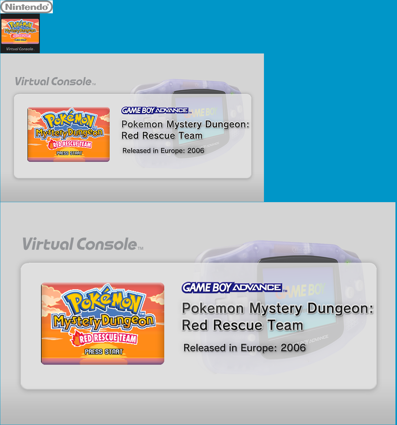 Virtual Console - Pokémon Mystery Dungeon: Red Rescue Team