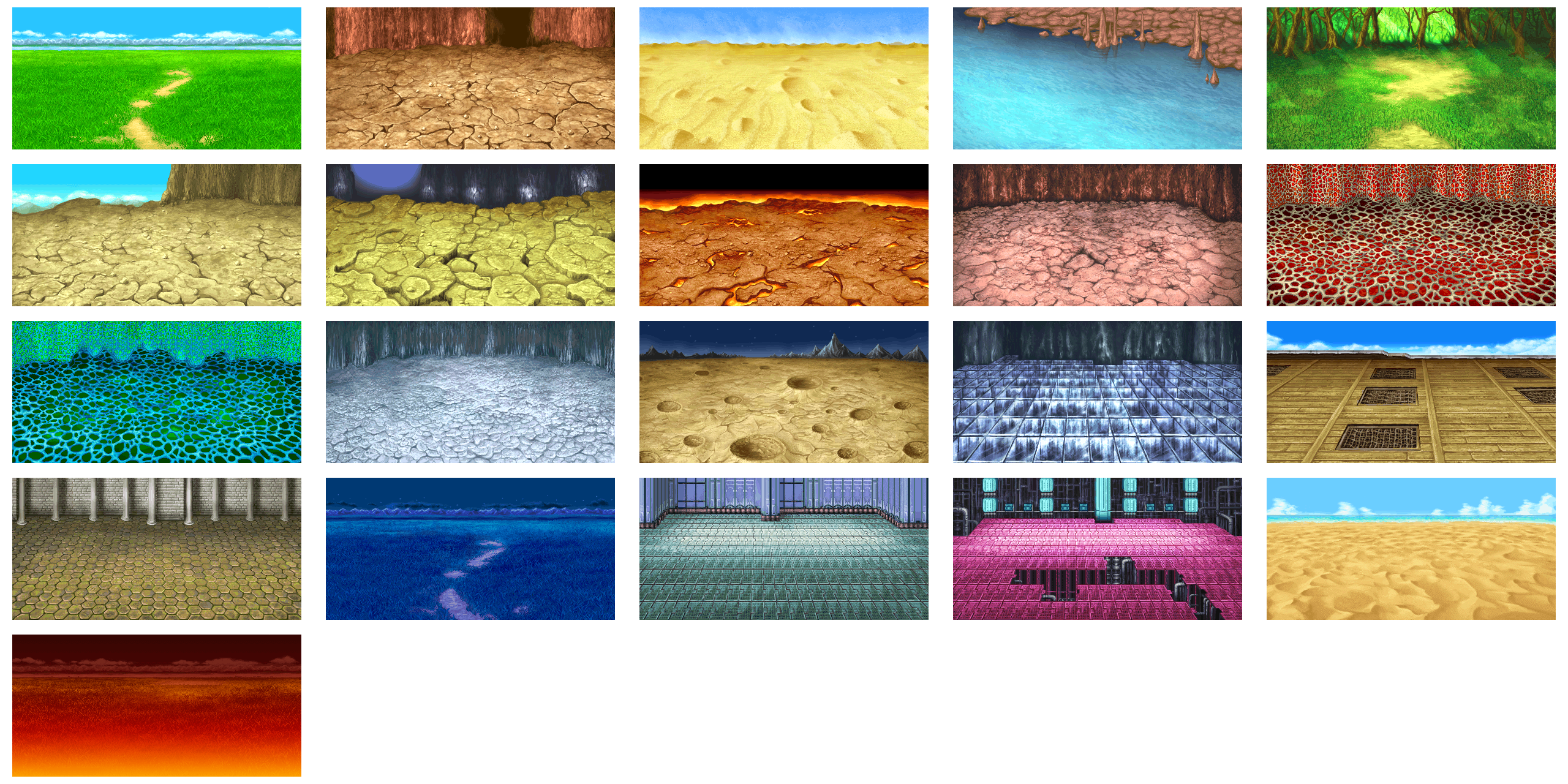 Final Fantasy 4 (Pixel Remaster) - Battle Backgrounds