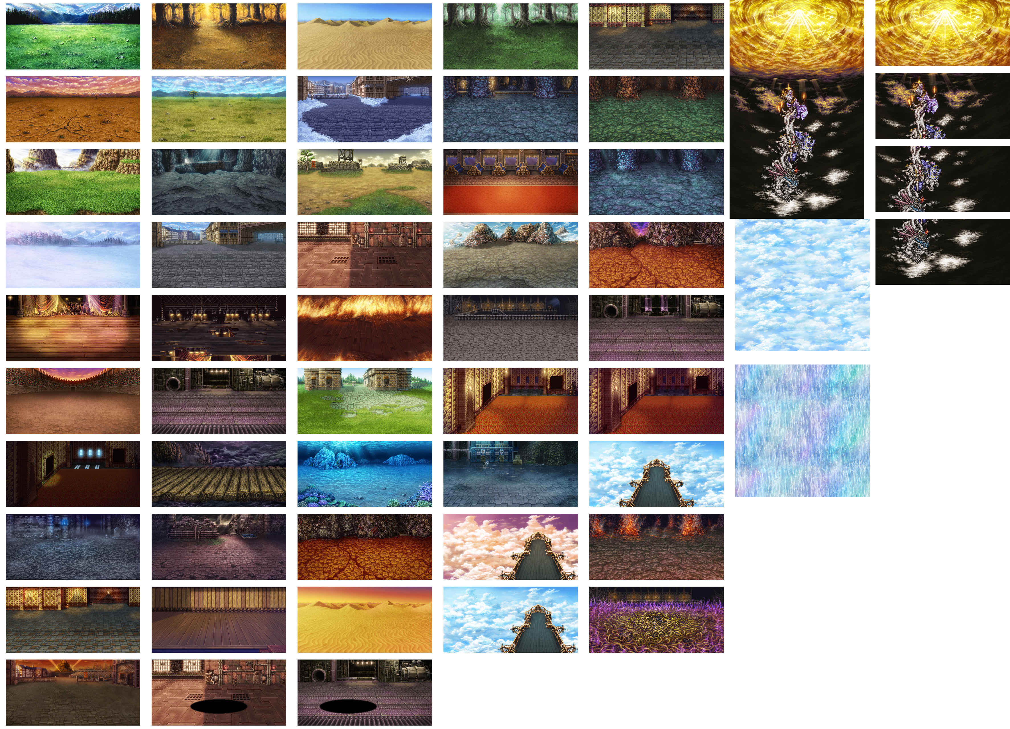 Final Fantasy 6 (Pixel Remaster) - Battle Backgrounds (Static)