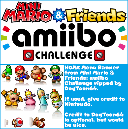 Mini Mario & Friends: amiibo Challenge - HOME Menu Banner