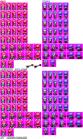 Cartoon Network Customs - Ami Onuki and Yumi Yoshimura (Mega Man 8-bit Deathmatch-Style)