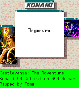 Castlevania Adventure - Super Game Boy Border (Konami GB Collection)