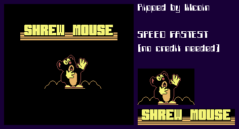 Shrew Mouse - Title Screen