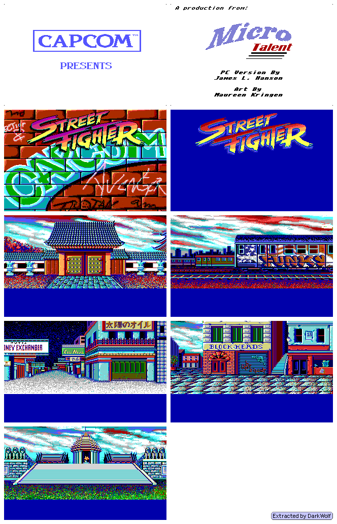 Street Fighter - Backgrounds