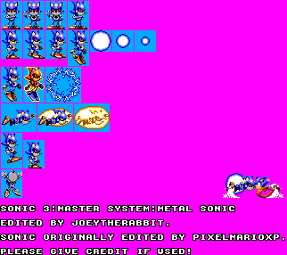 Sonic the Hedgehog Customs - Metal Sonic (Master System-Style)