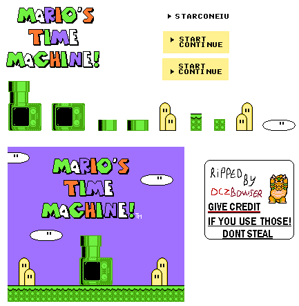Mario's Time Machine! (USA) - Title Screen