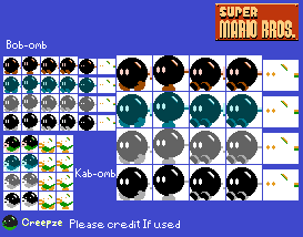 Bob-Omb and Kab-Omb (SMB1 NES-Style)