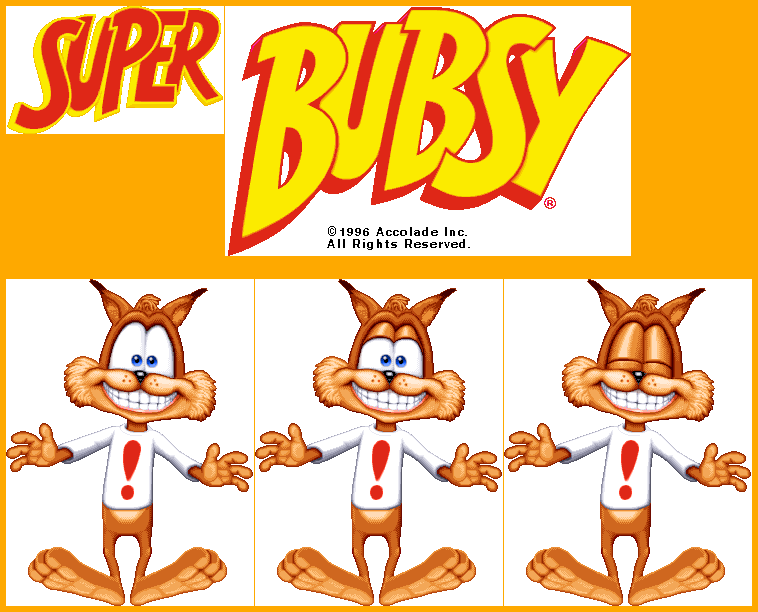 Super Bubsy - Title Screen