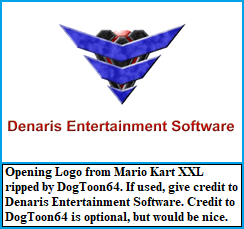 Mario Kart XXL (Tech Demo) - Opening Logo